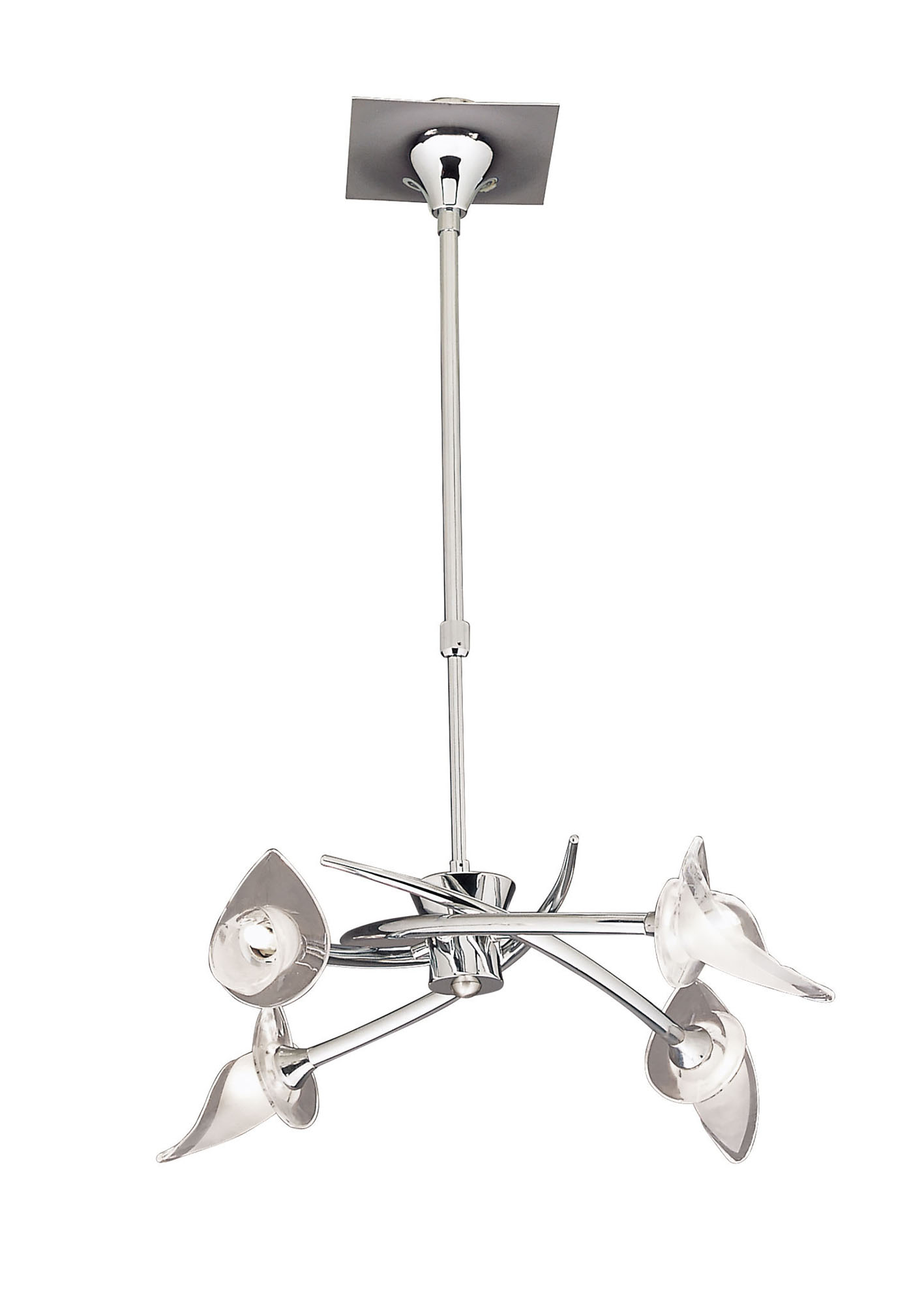 Flavia Polished Chrome Ceiling Lights Mantra Multi Arm Fittings